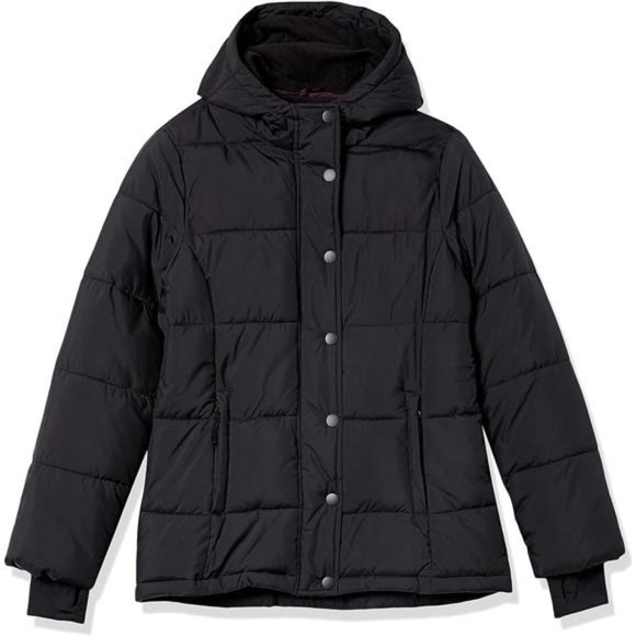 Women's Heavyweight Long-Sleeve Hooded Puffer Coat - Picture 6 of 6